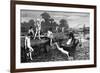 Boys Bathing in the River Thames-HR Robertson-Framed Premium Giclee Print