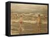 Boys Bathing in the Sea; Badende Knaben Im Meer, 1899-Max Liebermann-Framed Stretched Canvas