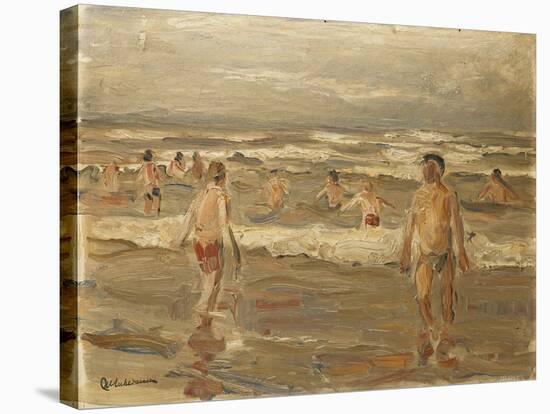 Boys Bathing in the Sea; Badende Knaben Im Meer, 1899-Max Liebermann-Stretched Canvas