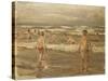 Boys Bathing in the Sea; Badende Knaben Im Meer, 1899-Max Liebermann-Stretched Canvas