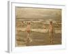 Boys Bathing in the Sea; Badende Knaben Im Meer, 1899-Max Liebermann-Framed Giclee Print