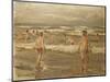 Boys Bathing in the Sea; Badende Knaben Im Meer, 1899-Max Liebermann-Mounted Giclee Print