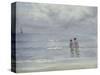 Boys Bathing on Boys Bathing on the Beach at Skagen-Peder Severin Kröyer-Stretched Canvas