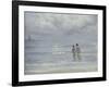 Boys Bathing on Boys Bathing on the Beach at Skagen-Peder Severin Kröyer-Framed Giclee Print