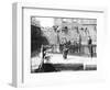 Boys by a Lock on the Grand Union Canal, London, C1905-null-Framed Photographic Print