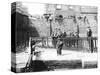 Boys by a Lock on the Grand Union Canal, London, C1905-null-Stretched Canvas