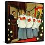 "Boys Christmas Choir", December 26, 1953-Mead Schaeffer-Framed Stretched Canvas