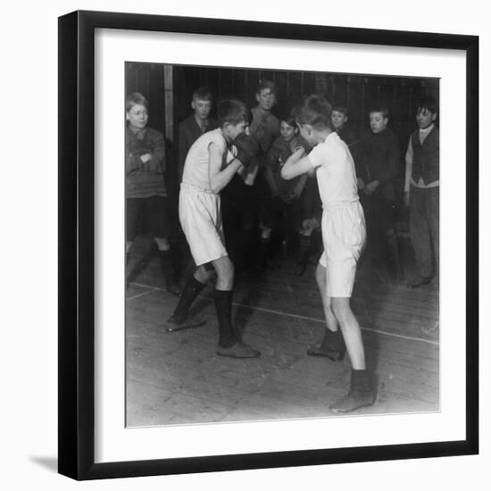 Boys Club Boxing Match, March 1929-null-Framed Photographic Print