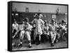 Boys Club Little League Baseball Players Putting on Their Uniforms Prior to Playing Game-Yale Joel-Framed Stretched Canvas