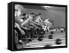 Boys Competing in Junior League Bowling Game-Ralph Crane-Framed Stretched Canvas