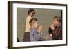 Boys Eating Hot Dogs-William P. Gottlieb-Framed Photographic Print