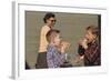 Boys Eating Hot Dogs-William P. Gottlieb-Framed Photographic Print