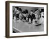 Boys Eating in the School Cafeteria-Ed Clark-Framed Photographic Print