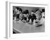 Boys Eating in the School Cafeteria-Ed Clark-Framed Photographic Print