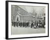 Boys Emigrating to Canada Setting Off from Saint Nicholas Industrial School, Essex, 1908-null-Framed Photographic Print