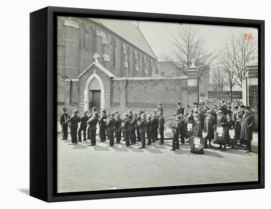 Boys Emigrating to Canada Setting Off from Saint Nicholas Industrial School, Essex, 1908-null-Framed Stretched Canvas