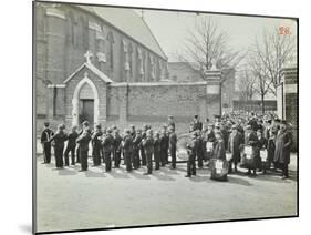 Boys Emigrating to Canada Setting Off from Saint Nicholas Industrial School, Essex, 1908-null-Mounted Premium Photographic Print