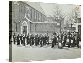 Boys Emigrating to Canada Setting Off from Saint Nicholas Industrial School, Essex, 1908-null-Stretched Canvas