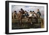 Boys Fishing, 1880-John George Brown-Framed Giclee Print