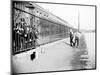 Boys Fishing across a Canal Towpath, London, C1905-null-Mounted Photographic Print