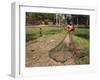 Boys Fishing Around the Temples of Angkor, Cambodia, Indochina, Southeast Asia-Andrew Mcconnell-Framed Photographic Print