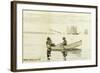 Boys Fishing, Gloucester Harbor, 1880-Winslow Homer-Framed Giclee Print