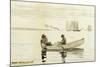 Boys Fishing, Gloucester Harbor, 1880-Winslow Homer-Mounted Giclee Print