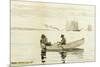 Boys Fishing, Gloucester Harbor, 1880-Winslow Homer-Mounted Giclee Print