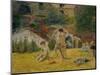 Boys from Brittany Bathing, or Bath at the Mill in the Bois D'Amour, 1886-Paul Gauguin-Mounted Giclee Print