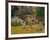 Boys from Brittany Bathing, or Bath at the Mill in the Bois D'Amour, 1886-Paul Gauguin-Framed Giclee Print