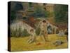 Boys from Brittany Bathing, or Bath at the Mill in the Bois D'Amour, 1886-Paul Gauguin-Stretched Canvas