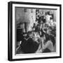 Boys from Navy Air Force Picnicking with College Girls-Nina Leen-Framed Photographic Print