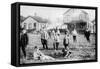 Boys' Gang in Cleveland Ohio Photograph - Cleveland, OH-Lantern Press-Framed Stretched Canvas