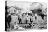 Boys' Gang in Cleveland Ohio Photograph - Cleveland, OH-Lantern Press-Stretched Canvas