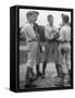 Boys Having a Discussion Before Playing Baseball-Nina Leen-Framed Stretched Canvas