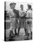 Boys Having a Discussion Before Playing Baseball-Nina Leen-Stretched Canvas