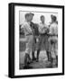 Boys Having a Discussion Before Playing Baseball-Nina Leen-Framed Photographic Print