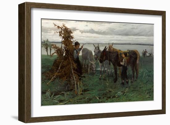 Boys Herding Donkeys, 1865-Willem Maris-Framed Giclee Print