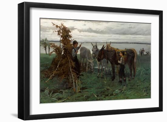 Boys Herding Donkeys, 1865-Willem Maris-Framed Giclee Print