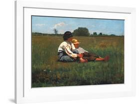 Boys in a Pasture, 1874-Winslow Homer-Framed Art Print