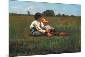 Boys in a Pasture, 1874-Winslow Homer-Mounted Art Print