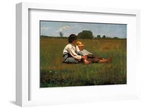 Boys in a Pasture, 1874-Winslow Homer-Framed Art Print