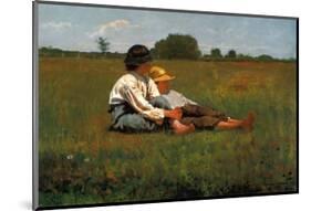 Boys in a Pasture, 1874-Winslow Homer-Mounted Art Print