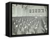 Boys Lined Up in the Assembly Hall, Beaufoy Institute, London, 1911-null-Framed Stretched Canvas