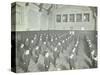 Boys Lined Up in the Assembly Hall, Beaufoy Institute, London, 1911-null-Stretched Canvas