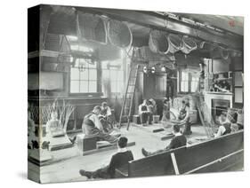 Boys Making Baskets at Linden Lodge Residential School, London, 1908-null-Stretched Canvas