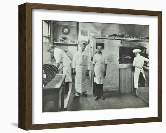 Boys Making Bread at Upton House Truant School, Hackney, London, 1908-null-Framed Premium Photographic Print