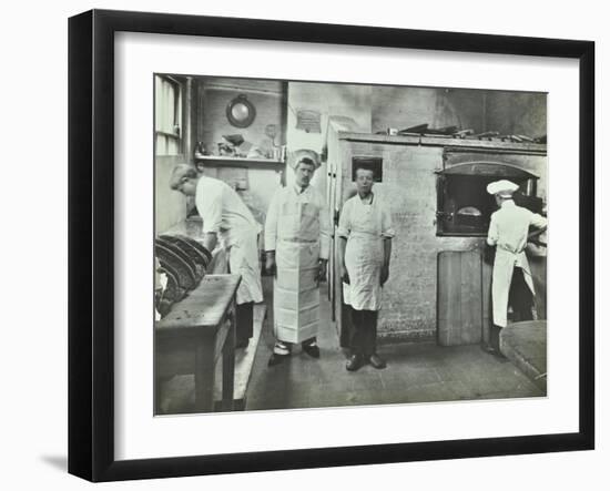 Boys Making Bread at Upton House Truant School, Hackney, London, 1908-null-Framed Premium Photographic Print