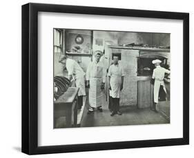 Boys Making Bread at Upton House Truant School, Hackney, London, 1908-null-Framed Photographic Print