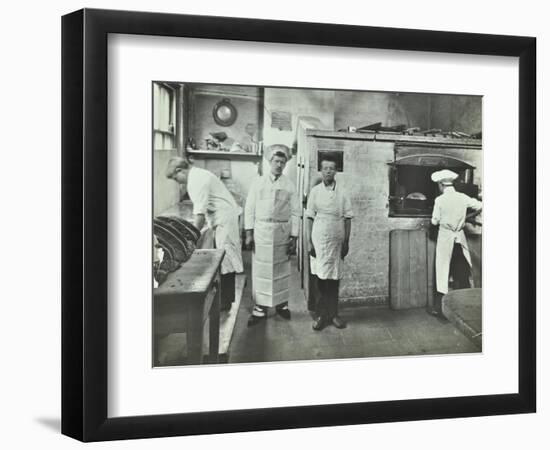 Boys Making Bread at Upton House Truant School, Hackney, London, 1908-null-Framed Photographic Print